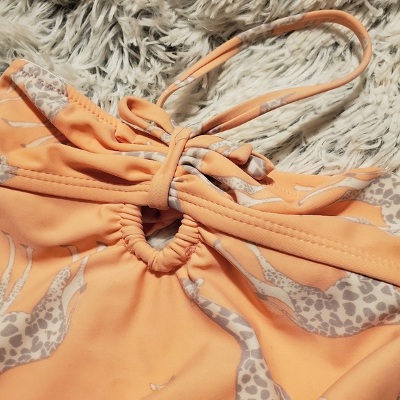 Girls Jessica Simpson Giraffe Keyhole Swimsuit 12M - Picture 4 of 5